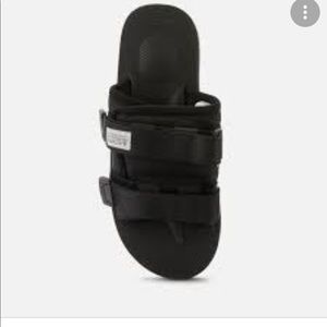 Suicoke Moto- can Nylon Slide Sandals Black Flip-Flops